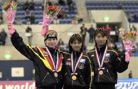 Sammiya wins women's 1,000m at speed skating World Cup meet